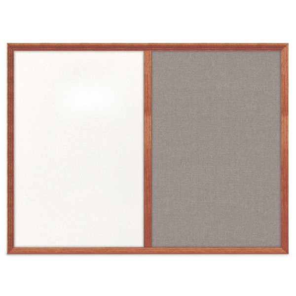 United Visual Products Slim Style Indoor Enclosed Corkboard, 12 UV500SC-BRONZE-SURF - main